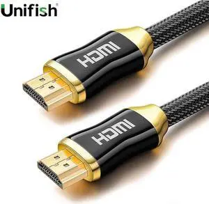Unifish Original Factory Direct 2.0 HDMI to HDMI cable 4K TV adapter cable for HD TV LCD Laptop PS3 Projector PC 1M 2M 3M 4M 5M