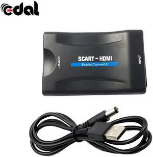 1080P HDMI To Scart Audio Video Adapter Scart To HDMI Converter For HDTV Sky Box STB For Smartphone HD TV DVD Adapters