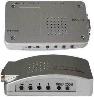 Universal PC VGA to TV AV RCA Signal Adapter Converter Video Switch Box Supports NTSC PAL for computer peripherals