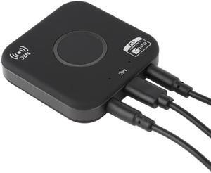 Wireless Bluetooth Transmitter Receiver Adapter 3.5mm Audio APT-X NFC CVC6.0 Built-in Microphone AUX Out for Phones iPad PC TV