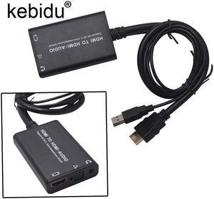 4K 3D HDMI to HDMI audio Converter adapter Cable with USB cable audio SPDIF For Xbox 360 PS3 PS4 PC Laptop TV Box to Projector