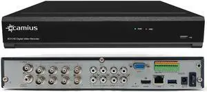 Camius 4K Hybrid 8 Channel DVR for 8 Analog CVBS, AHD, CVI, TVI + 4 IP cameras, 4K HDMI, VGA, Spot out, Audio, Alarm IO, PC, Mac, App, ONLY DVR - Without HARD DRIVE or CAMERAS - TRIVAULT4K184R Camius 4K Hybrid 8 Channel DVR for 8 Analog CVBS, AHD, CVI, TVI + 4 IP cameras, 4K HDMI, VGA, Spot out, Audio, Alarm IO, PC, Mac, App, ONLY DVR - Without HARD DRIVE or CAMERAS - TRIVAULT4K184R