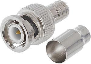 Cmple - BNC Male 2 Piece  Crimp Type Connector for RG-59