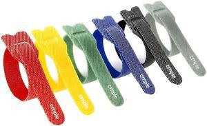 Cmple 8" 40-lbs Mountable Head Cable Tie, Pack of 100 - Black