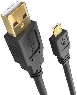 Cmple - Micro USB Cable 6ft Male to Male Micro USB Charging Cable Data Sync USB to USB Cable for Android Phone, Laptop, PC, Tablet, Car GPS, Power Bank - Black