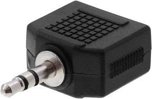 Cmple - 3.5mm Stereo Plug to 2x3.5mm Stereo Jack Adapter
