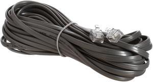 Cmple - Telephone Cord 25ft Phone Cord for Landline Male to Male 6P4C RJ11 Cable for 2 Lines Home Phone, Fax, DSL Modem, Router, Printer - Gray
