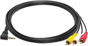 Cmple 3.5mm to 3 RCA Camcorder Video Audio Cable - 6 Feet