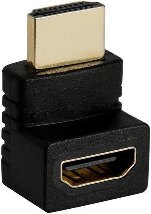 Cmple - HDMI Male to Female Port Saver 270 Degree HDMI to HDMI Coupler, HDMI Port Saver (Male to Female) 90° Upward, 4K 3D HDMI Adapter for TV, Monitors, Projector, Xbox, PS4, Firestick, HDTV, Laptop