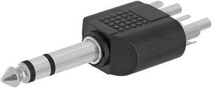 Cmple - 6.35mm Stereo Plug to 2xRCA Plug Adapter