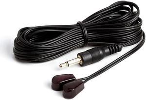 Cmple - Dual IR Emitter Extender Mini Stick-On Infrared Emitters Blink Eye, Remote Control Extension Cable 3.5mm 10 Feet
