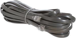 Cmple - Telephone Cord 25ft Phone Cord for Landline Male to Male 6P6C RJ12 Cable for 3 Lines Home Phone, Fax, DSL Modem, Router, Printer - Gray