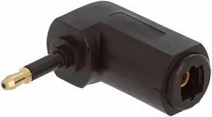 Cmple - Optical Toslink Jack to Mini Plug Angled Adapter