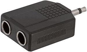 Cmple - 3.5mm Mono Plug to 2x6.35mm Mono Jack Adapter