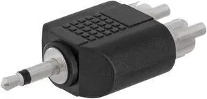 Cmple - 3.5mm Mono Plug to 2xRCA Plug Adapter