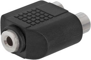 Cmple - 3.5mm Mono Jack to 2xRCA Jack Adapter
