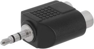 Cmple - 3.5mm Stereo Plug to 2xRCA Jack Adapter