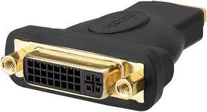 Cmple - HDMI Female to DVI-D Single Link Female Adapter GOLD