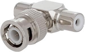 Cmple - BNC Male Plug to 2xRCA Female Jacks Adapter