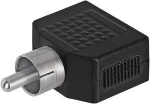 Cmple - RCA Plug to 2x3.5mm Mono Jack Adapter