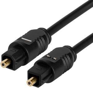 Cmple - Optical Audio Cable 50ft - Slim Fiber Optic Cable Ultra-Thin Gold Plated Toslink Cable Digital S/PDIF Audio For Soundbar Av Receivers, TV Sound Bar, Game Console Slim Optical cord