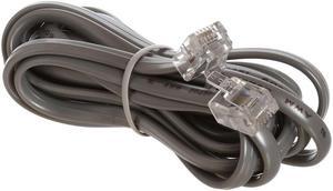 Cmple - Telephone Cord 7ft Phone Cord for Landline Male to Male 6P4C RJ11 Cable for 2 Lines Home Phone, Fax, DSL Modem, Router, Printer - Gray