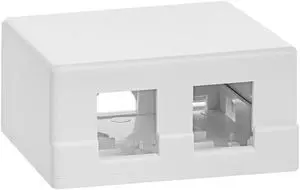 Cmple - Surface Mount Box 2 port WHITE