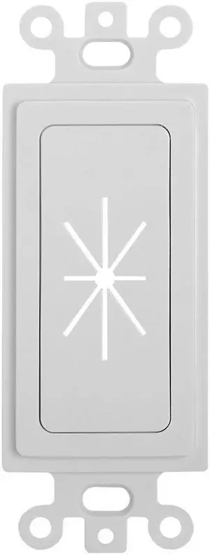 Cmple - Decor Insert with Flexible Opening, White