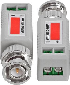 CMPLE CCTV Coax BNC Video Balun Transceiver Adapter CAT5e CAT6 to Camera