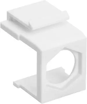 Cmple - Blank Insert for F type connector - White (Pack of 10)