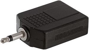 Cmple - 3.5mm Mono Plug to 2x6.35mm Stereo Jack Adapter
