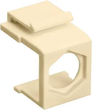 Cmple - Blank Insert for F type connector - Ivory (Pack of 10)