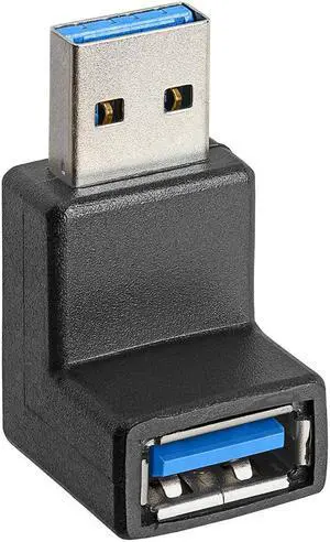Cmple - USB 3.0 A Male to A Female 90 Degree Right Angle Adapter