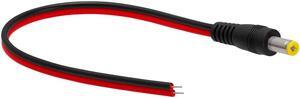 Cmple - CCTV Male Power Lead Cable Connector for Security Cameras