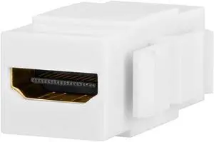 Cmple - HDMI Keystone Coupler Jack F/F, White