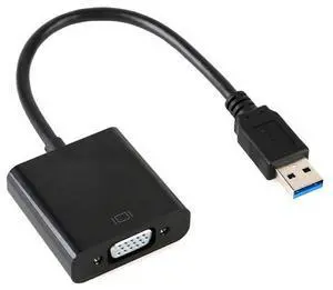 USB 3.0 to VGA Video Graphic Card Display External Cable USB 3.0 MALE to VGA female Adapter for Win 7/8 SUPPORT 1080P 1920 * 1080 USB 3.0 to VGA Video Graphic Card Display External Cable USB 3.0 MALE to VGA female Adapter for Win 7/8 SUPPORT 1080P 1920 * 1080