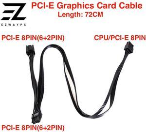 PCI-Express Cables Gaming PC GPU Dual 6+2Pin 8 Pin Power Supply Cable PCI-E Graphics Card 8pin 1 to 2 Power Cord For Corsair CS