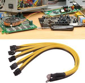 1pc 6Pin Connector Sever Power Supply Cable PCI-E For P3 Machine Support Supply 6Pin Line Graphics Card Line 2400W 2600W 40cm