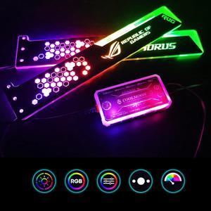 Graphics Card Bracket Luminous Strong Structure RGB 12-color LED GPU Support for Computer