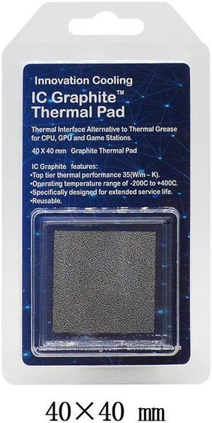 InnovationCooling Graphene Sheet Thermal Pad CPU Thermal Pad Graphics Card GPU Thermal Pad 40x40mm