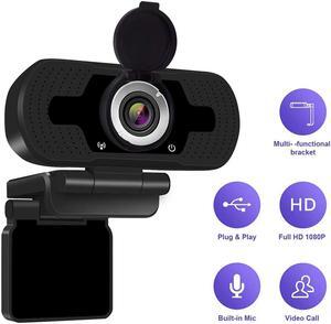 1080P Webcam, HD PC Webcam USB Mini Computer Camera Built-in Microphone - USB Web Camera for Live Streaming, Video Calling and Recording - Computer PC Desktop Laptop with 110° Wide View Angle