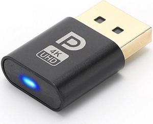 Virtual Display Adapter DP DisplayPort Dummy Plug 4K Headless Ghost Connector EDID 3840*2160 @17Hz with Indicator Light