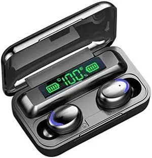 Ture Wireless Earbuds, TWS Bluetooth 5.0 Earphones, Sport In Ear Headphones Matte Design Earbuds with Battery Charging Case, Built-in Microphone Bluetooth Headset for IOS Android Phones (Black)