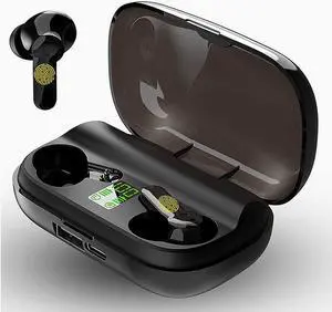 Wireless Headphones, Bluetooth 5.0 TWS Stereo Earphones True Wireless in-Ear Earbuds IPX7 Waterproof Wireless Earphones with Quick Charging Case(Built-in Mic, Hi- Fi, 120Hrs Playtime)