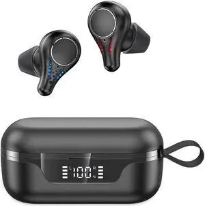 Wireless Earbuds,GPED Bluetooth Headphones Bluetooth 5.0 in-Ear Headphones with 30H Playtime HiFi 3D Stereo Sound Built-in Mic Earphones CVC8.0 Apt-X with Charging Case for Sports