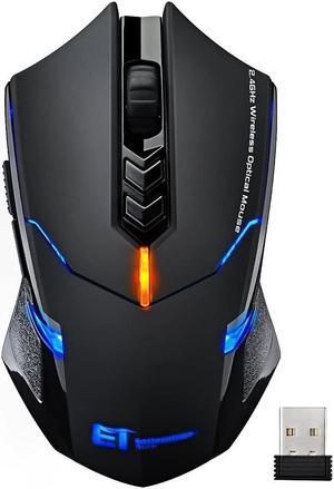 Wireless Mouse [7 Silent Click Buttons] 2.4G Professional Cordless Gaming & Office Optical Mice with 5 Adjustable DPI for Laptop PC Computer Windows Mac etc.  Super Energy Saving