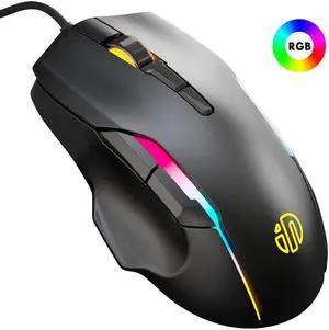 Gaming Mouse 7 Button Adjustable USB Wired Mouse Ergonomic Professional Gaming Mouse GRB 10000DPI Gaming Mice Mause for PC Computer Laptop