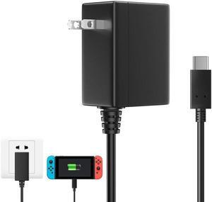 Charger for Nintendo Switch, Switch Charger AC Adapter Power Supply(15V 2.6A, 5FT USB C Cable, Support TV Mode) Fast Charging Kit Compatible with Switch/Switch Lite/Pro Controller/Switch Dock