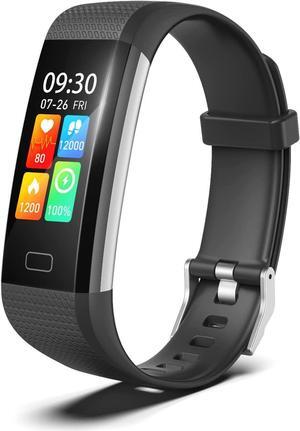 Fitness Tracker with Heart Rate & Temperature Monitor, Waterproof Activity Tracker with Pedometer & Sleep Monitor, Calories, 16 Sport Modes, Smart Watch Pedometer Watch for Men Women Kids