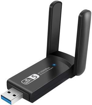 Wifi Dongle, Wireless USB Wifi Adapter 1200Mbps Dual Band 2.4G/5G USB 3.0 Wifi Stick Mini Wireless Network Card for PC Desktop Laptop, Support Windows 10/8/7/Vista/XP/2000, Linux, Mac Os X 10